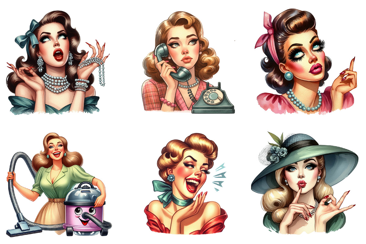 Retro Sarcastic Women Sublimation, an Illustration by SinaCreation (Photo 3 of 5)