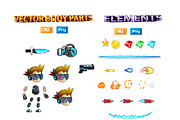 Calvin 2D Game Charcter Sprites, an Illustration by DionArtworks (Thumbnail 3 of 3)