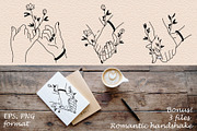 Couple in love hold hands. Line art, an Illustration by Live line (Thumbnail 4 of 5)