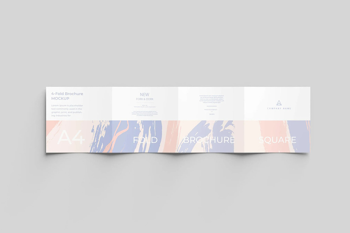4-Square Fold Brochure Mockup, an Advertising Mockup by Se٧enStudio (Photo 3 of 4)