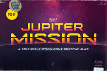 Jupiter Mission: A Retro Sci-Fi Font