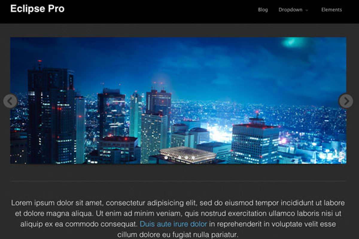 Eclipse Pro WordPress Theme, a WordPress Template by CyberChimps Themes