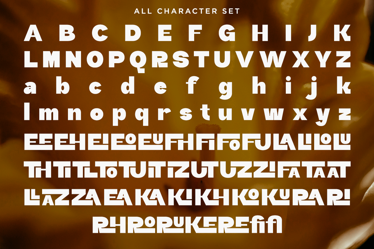 Urieka - Modern Ligature Font, a Sans Serif Font by RagamKata (Photo 9 of 10)