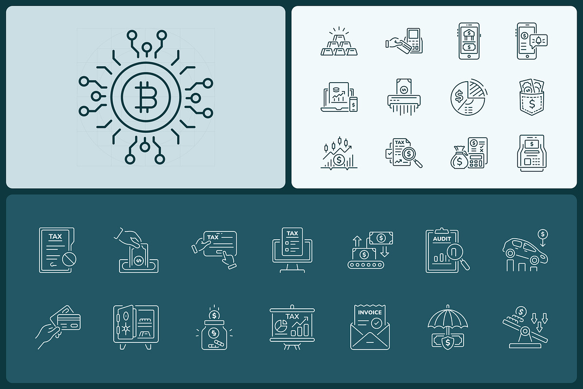 475 Financial and Economic Icons, an Outline Icon by Prosymbols (Photo 6 of 13)