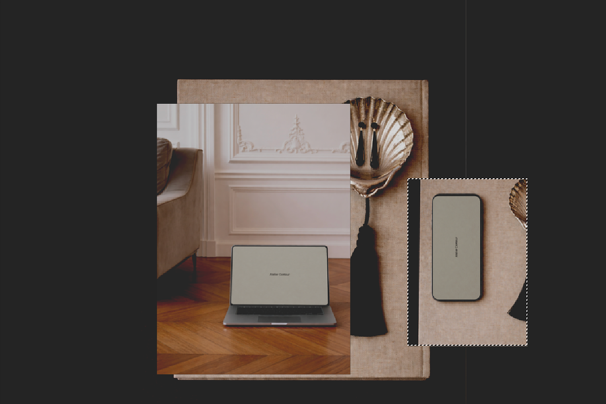NOIRE Device Mockup Collection, a Device Mockup by Atelier Contour (Photo 3 of 7)