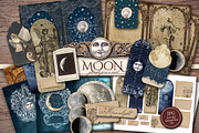 Moon Scrapbooking Kit, an Illustration by Secret Helper (Thumbnail 1 of 8)