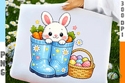 Easter Cowboy Boots Png, an Illustration by Craft Nest (Thumbnail 1 of 6)