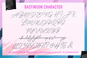 Bastinson - Monoline Script Font, a Script Font by Letterhend Studio (Thumbnail 8 of 9)