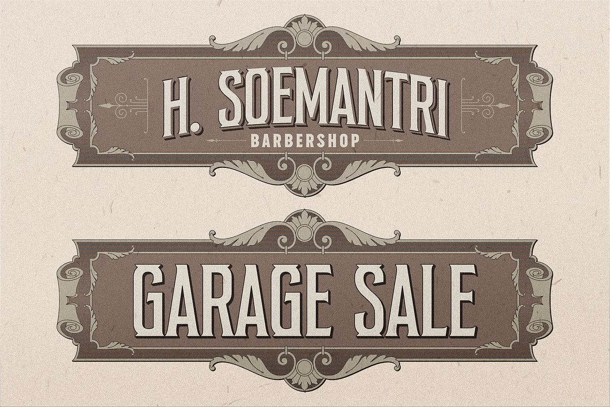 AM Wristen & Ornaments (Disc 20%), a Serif Font by Akarmati (Photo 10 of 13)