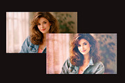 Halftone Retro Portrait Photo Effect, a Brushes & More by studiogstock (Thumbnail 2 of 2)