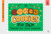 Cookies Sold Here Printable Sign, a Mockup by FoxyImage (Thumbnail 1 of 3)