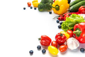 Fresh healthy fruits and vegetables for balanced eating, a Food & Drink Photo by Olena Rudo