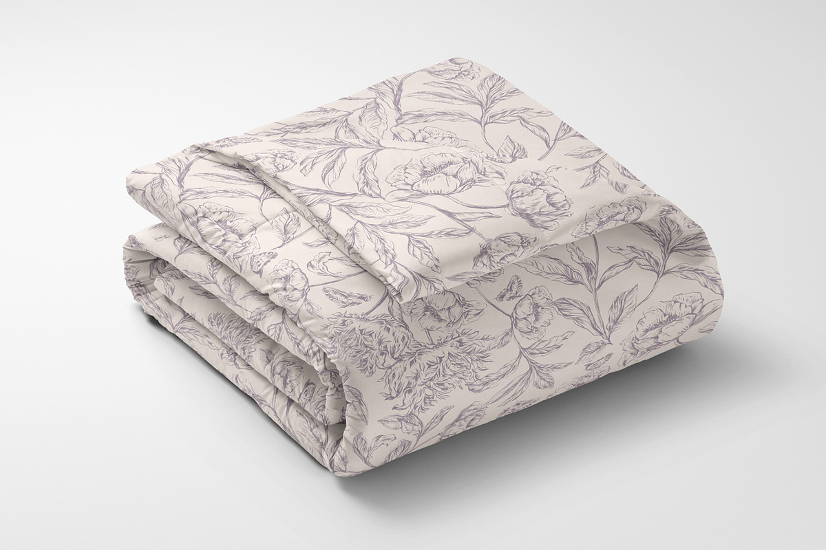 Subtle Hand Drawn Blossom Flowers, a Wallpaper Graphic by MalyskaStudio (Photo 8 of 10)