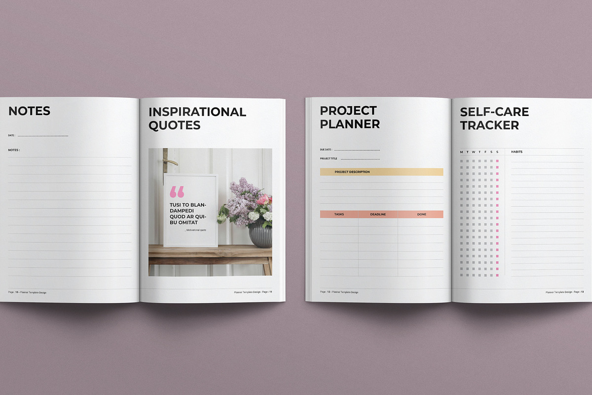 Planner Template, a Brochure Template by E-Type (Photo 5 of 7)