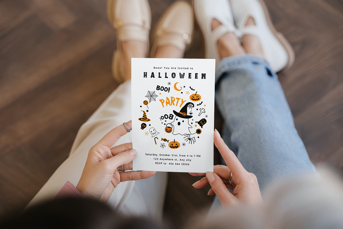 Halloween Party Invitation EDITABLE, an Invitation Template by ForeverPrint (Photo 5 of 7)