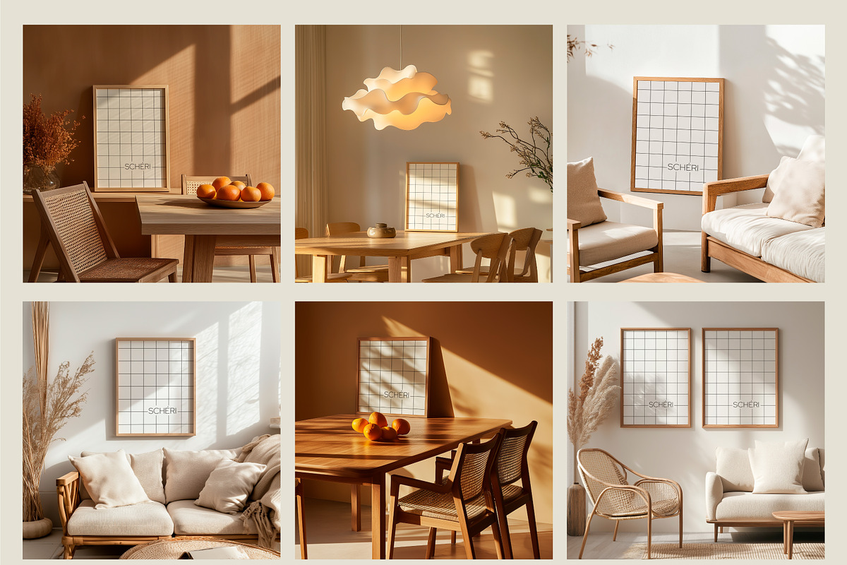 HONEY ALMOND | Frame mockup set, a Household Mockup by SCHÉRI (Photo 16 of 17)