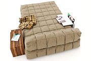 Modern bed, a Furniture 3D Model by Yuri-U (Thumbnail 2 of 5)