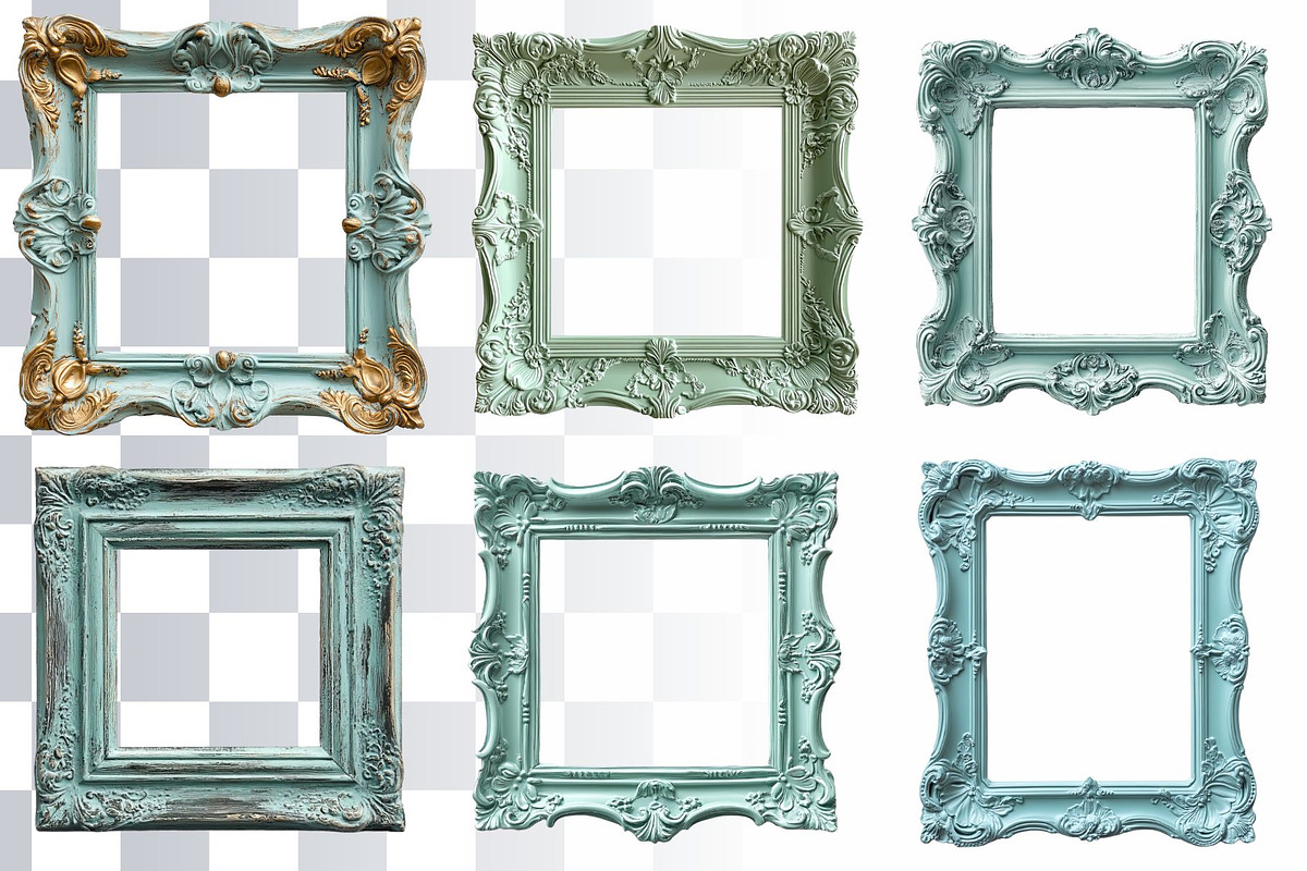 29 Colorful Ornate Frame PNGs, a Decorative Illustration by Loony Dream Designs (Photo 3 of 7)