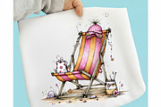 Whimsical Summer Clipart, an Illustration by designcity5 (Thumbnail 3 of 5)