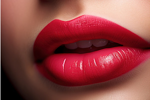 Beautiful Female Lips. Generate Ai