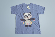 Cute Panda Clipart Set, an Illustration by LikaYu (Thumbnail 6 of 8)