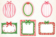 Christmas Coquette Frame Clipart, an Illustration by Libby Wishes (Thumbnail 5 of 8)