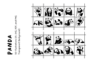 50 Panda Illustration Set, an Animal Illustration by The Journey Atelier (Thumbnail 2 of 4)
