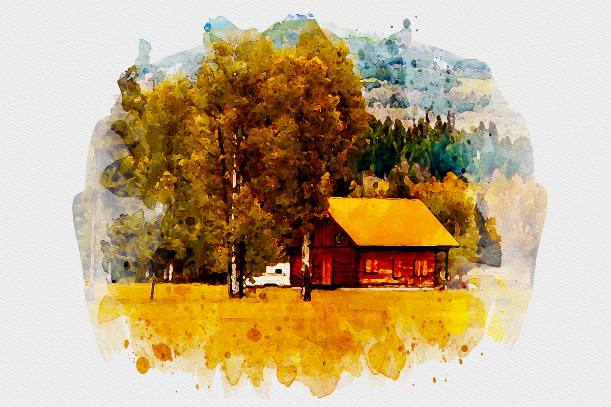 Watercolor Splash Photo Effect PSD, an Action Add-On by liptouse (Photo 8 of 10)