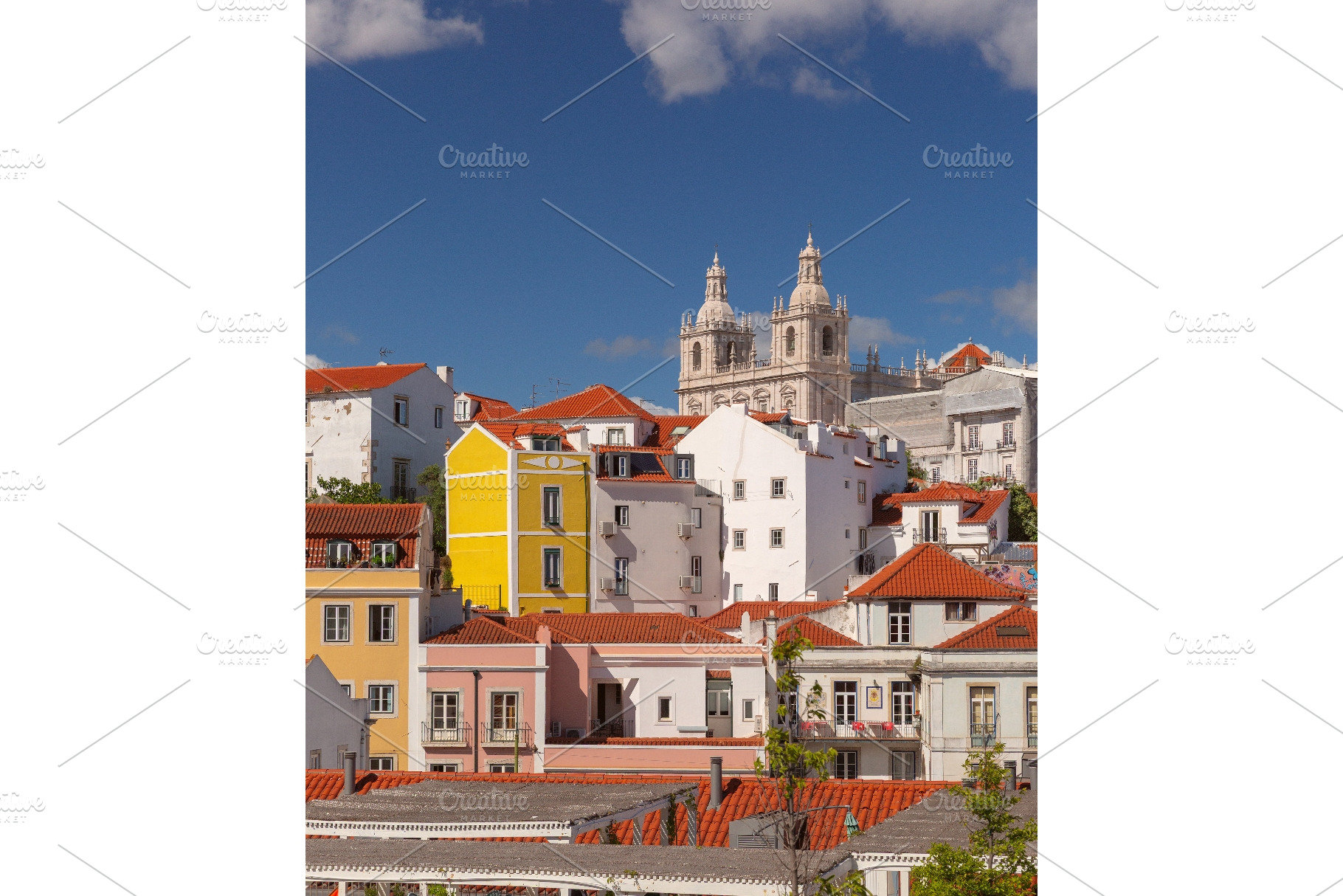 Sao Vicente de Fora Church Above, an Architecture Photo by kavalenkava