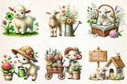 Cute Spring Clipart Lamb Clipart, a Seasonal Illustration by Rose Art (Thumbnail 3 of 4)
