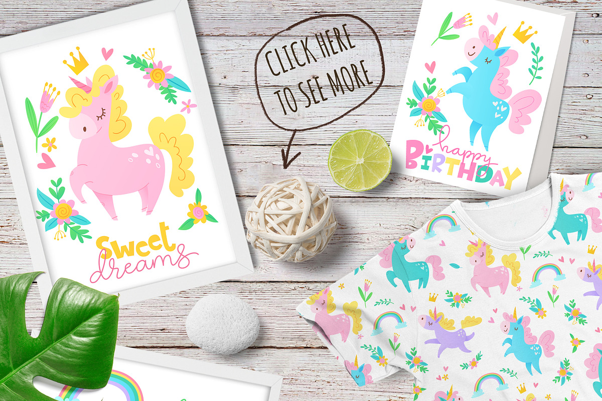 Magic Unicorn Collection, a Decorative Illustration by Giraffarte (Photo 2 of 7)