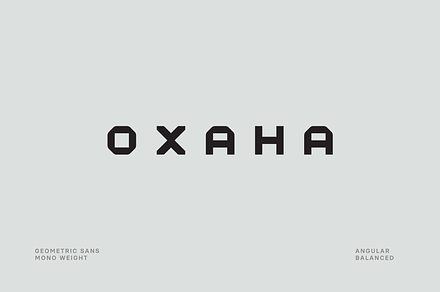 Oxaha Sans Font, a Sans Serif Font by baqoos