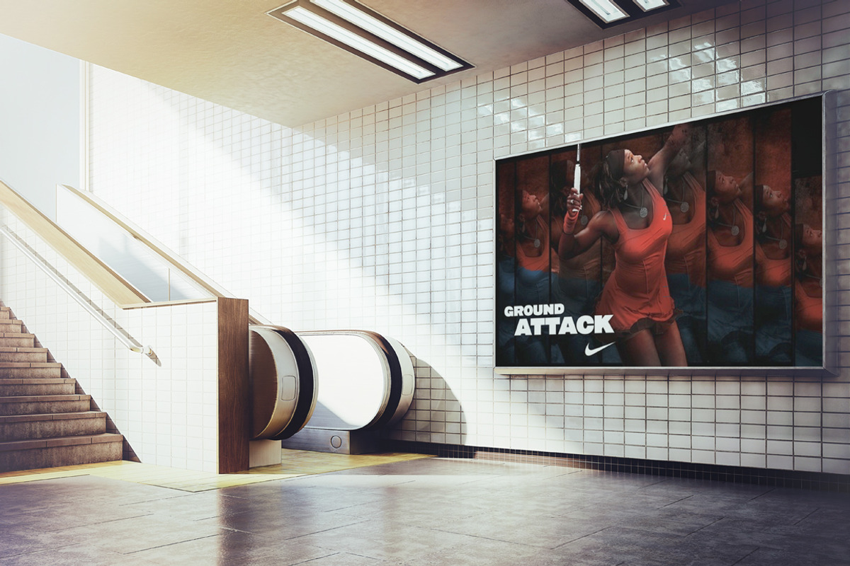 Posters in the subway Mockup Set, an Advertising Mockup by Best Pixels™ (Photo 7 of 8)