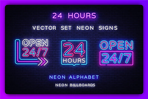 Open Neon Signs