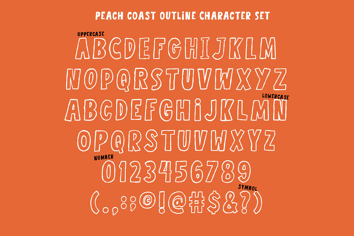 Peach Coast, a Symbol Font by Nathatype (Photo 10 of 12)