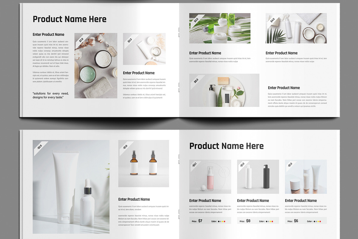 Minimalist Beauty Product Catalog, a Brochure Template by MightyDesign (Photo 4 of 9)