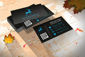 Retro Business Card/ Pixel & Wild