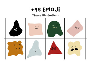 98+ Emoji Illustrations Set, an Object Illustration by The Journey Atelier