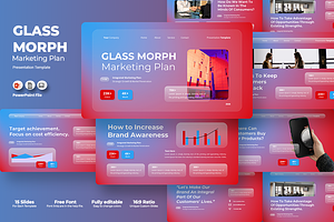 Glass Morph Marketing - PowerPoint, a Presentation Template by QR Design Studio