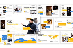 Public Converence Google Slides, a Presentation Template by Loin Studio