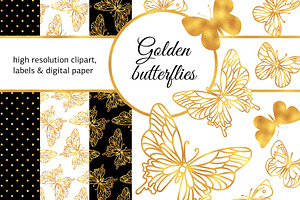 GOLDEN BUTTERFLIES