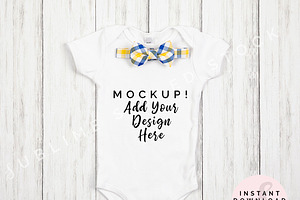 Onesie Mockup Bundle, Boy Bodysuit