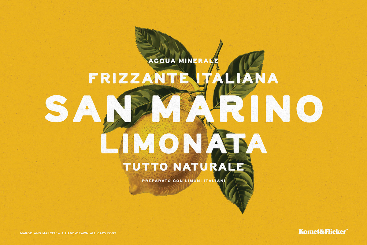 Margo and Marcel - A Hand-Drawn Font, a Sans Serif Font by Komet & Flicker (Photo 7 of 13)
