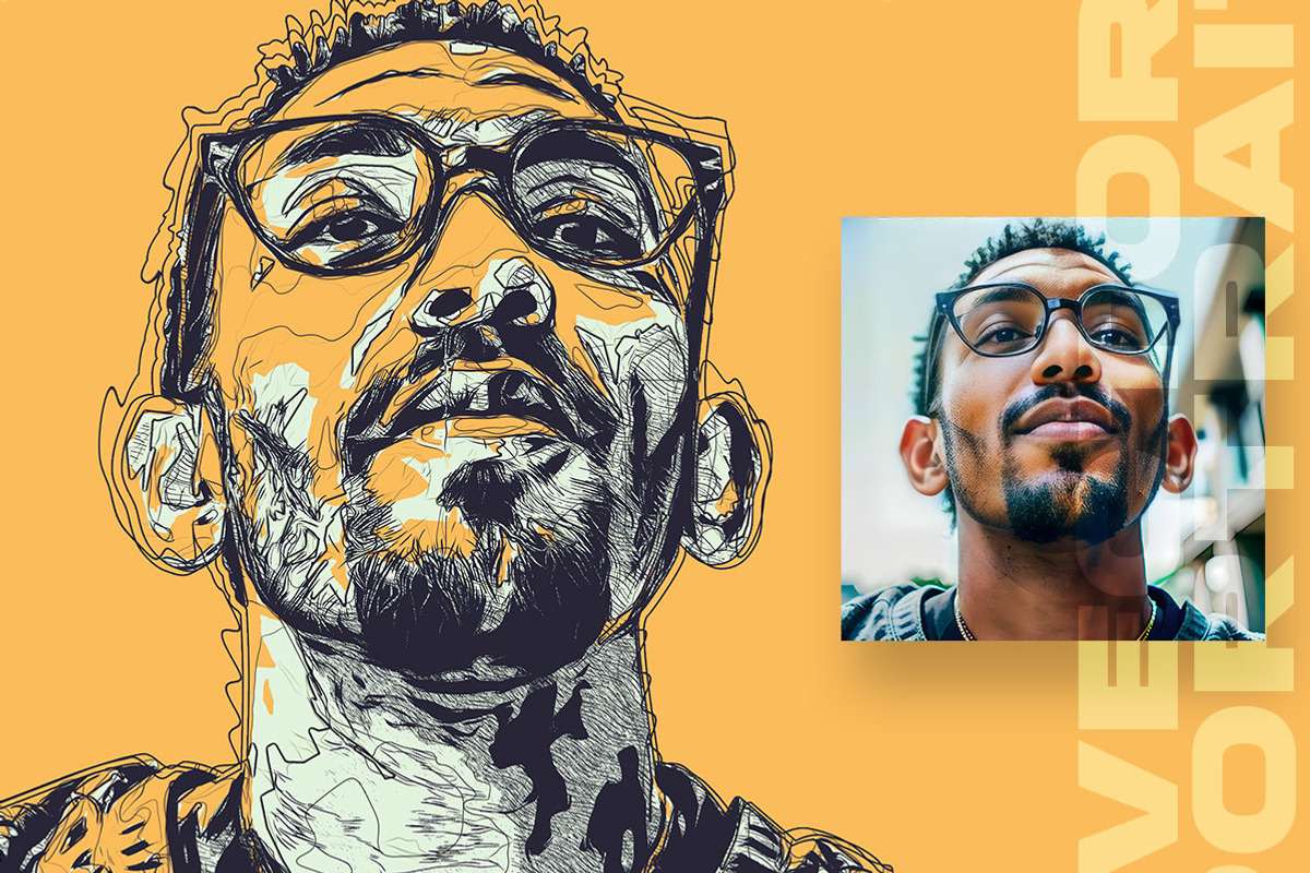 Vector Portrait Photo Effect, an Action Add-On by Amorjesu.com (Photo 9 of 28)