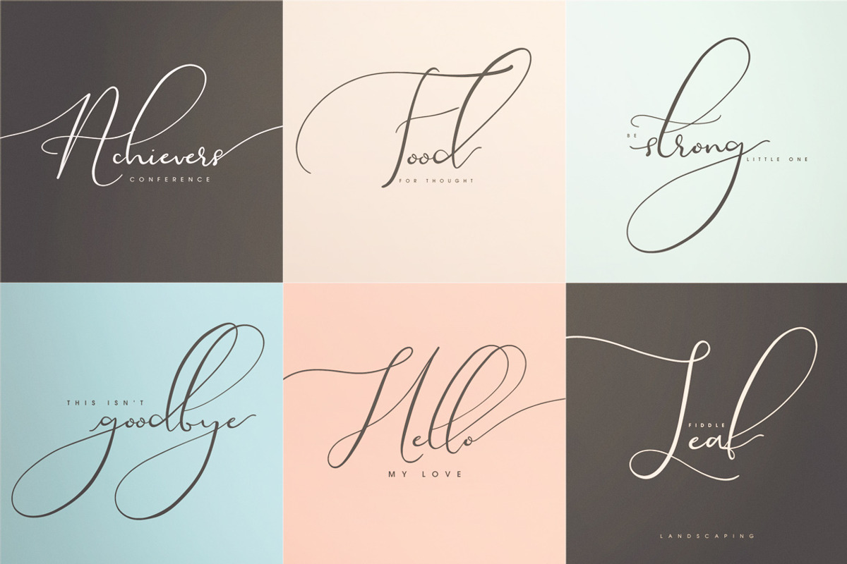 Theodoria Script Font preview 4