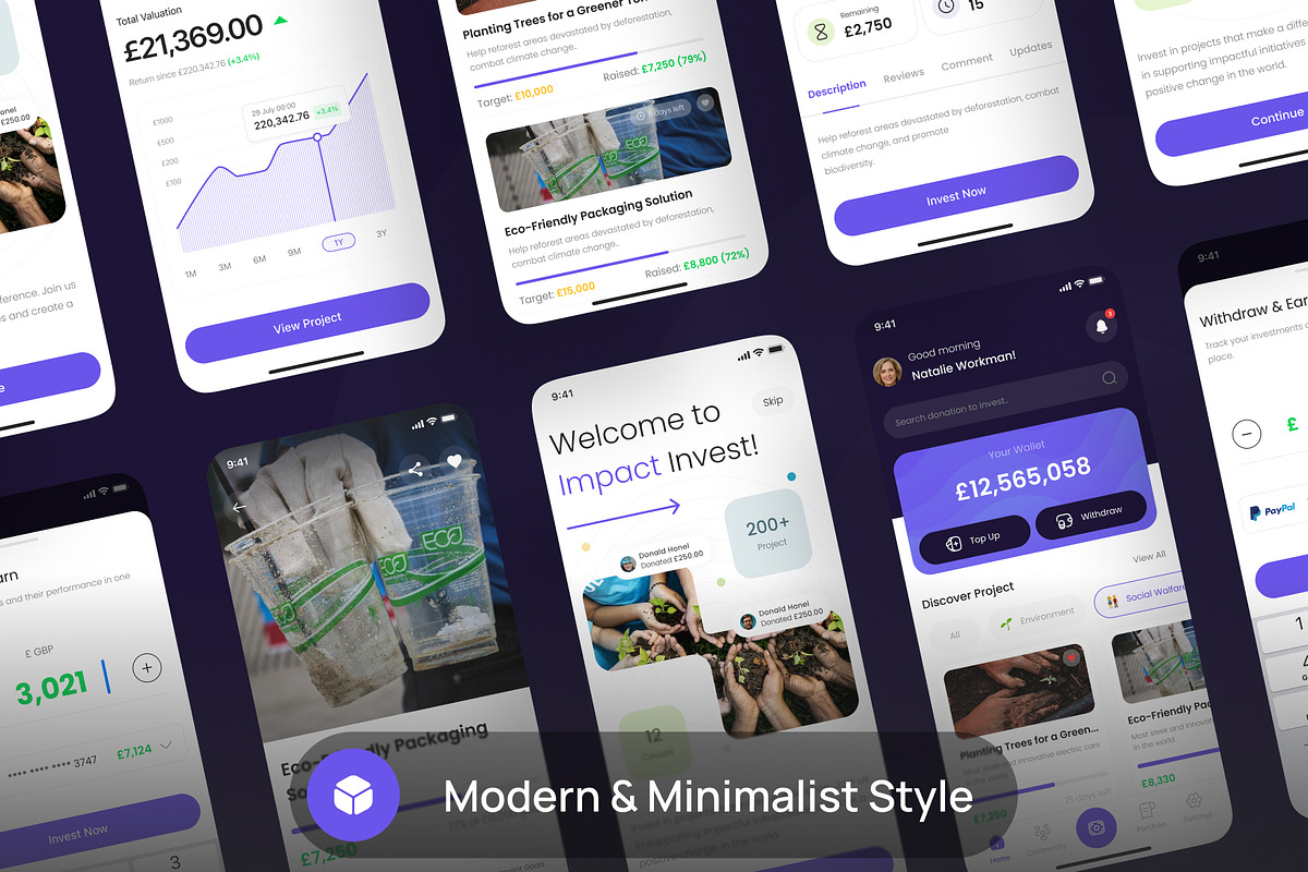 Ethix App - Invest with Purpose, a Templates & Theme by hencyp (Photo 2 of 6)