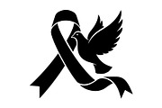 Cancer Awareness Ribbon Silhouette, a Healthcare Illustration by Designer_Momina (Thumbnail 13 of 16)