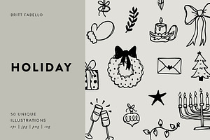Hand Drawn Holiday Illustrations