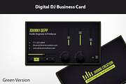 Music Producer and DJ Business card, a Business Card Template by NasirGrfx (Thumbnail 1 of 4)