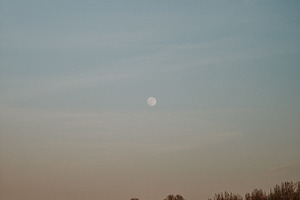 View of river with the moon